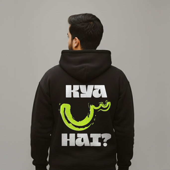 Kya Seen Hai?" Vibe Hoodie | Premium Black Pullover