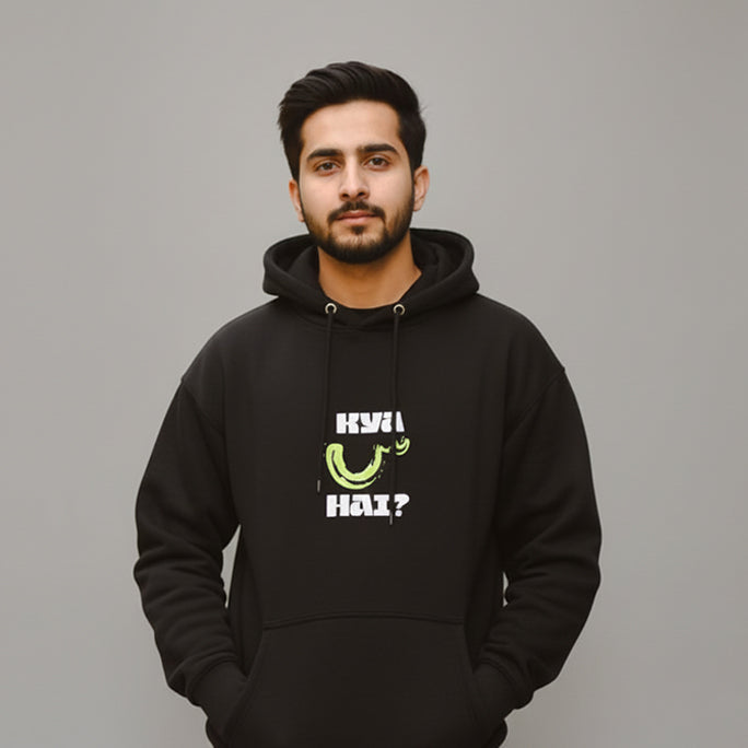 Kya Seen Hai?" Vibe Hoodie | Premium Black Pullover