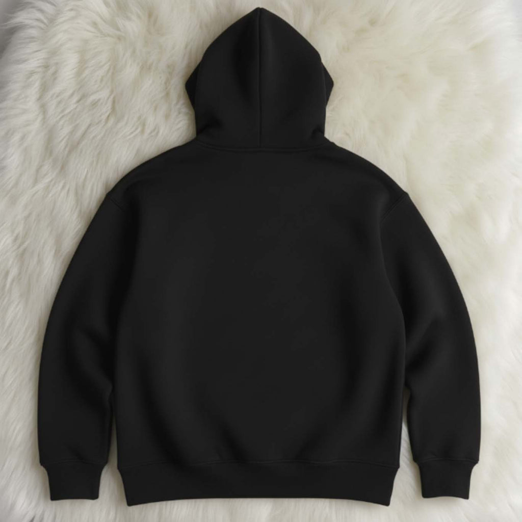 The Essential Jet Black Oversized Comfort Hoodie (Focuses on comfort)