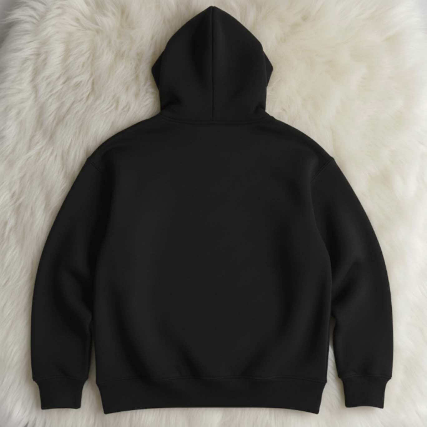 The Essential Jet Black Oversized Comfort Hoodie (Focuses on comfort)
