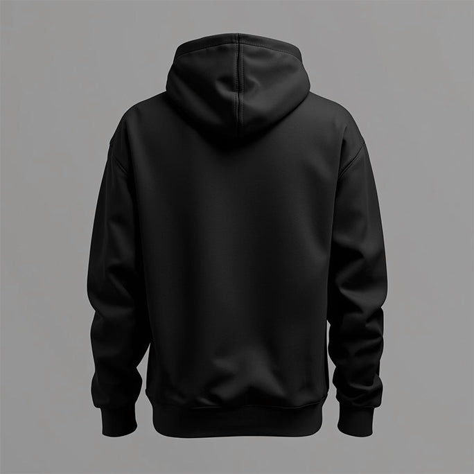 Women’s Black Graphic Hoodie – Minimal Style & Everyday Comfort