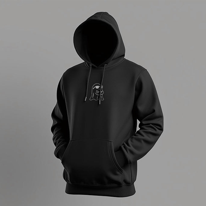 Women’s Black Graphic Hoodie – Minimal Style & Everyday Comfort